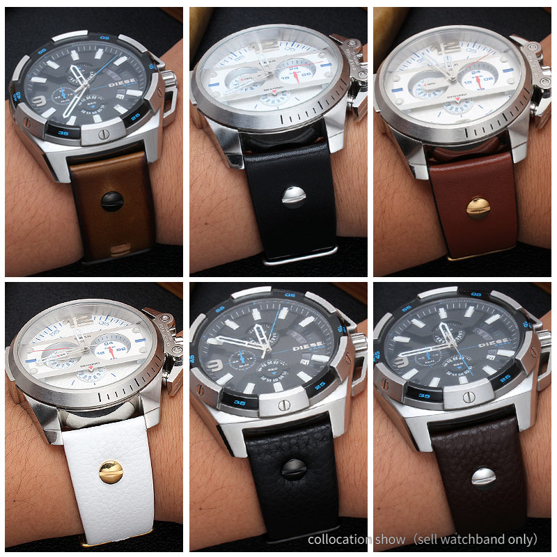 Diesel Watches Smartwatch - 정품 가죽 시계 스트랩 남성용 대형