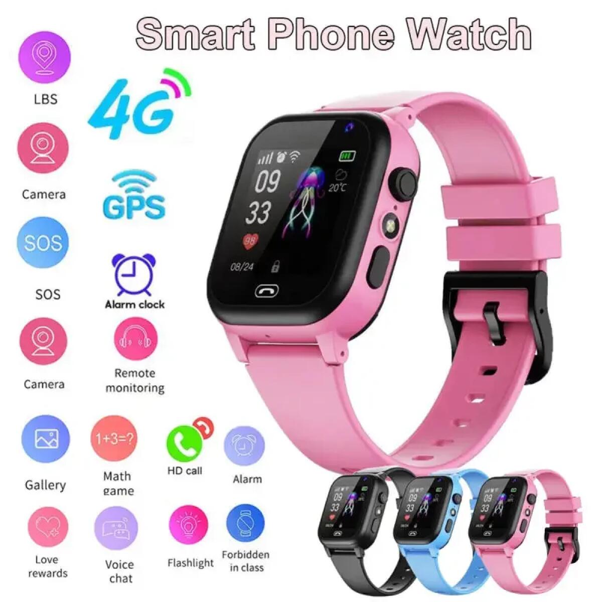 Smartwatch Watches For Boys - 어린이 스마트 시계 4G 다기능 방수