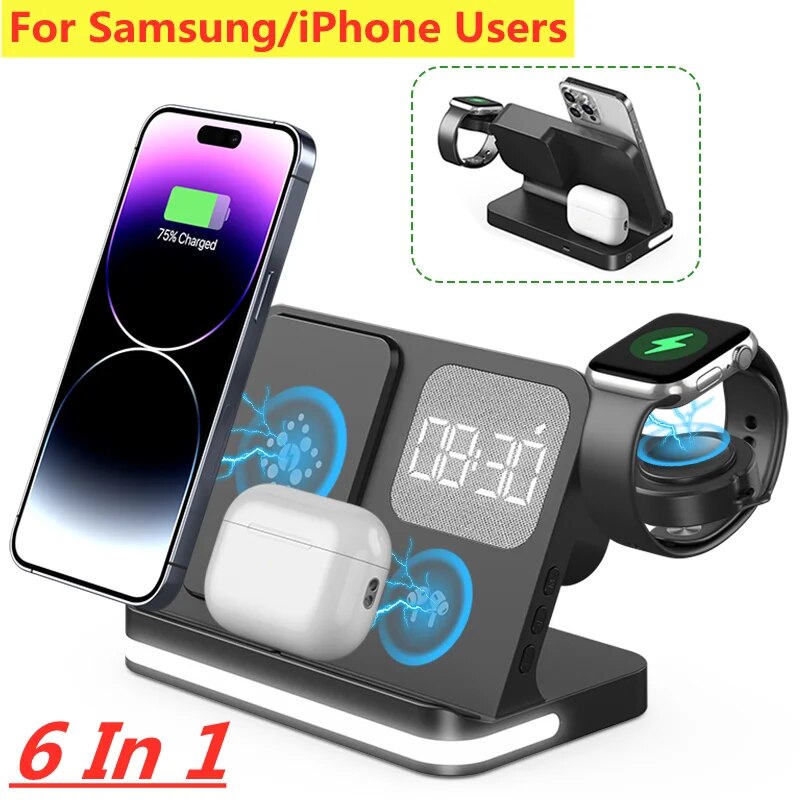 Smartwatch Apple Watch - 무선 충전기 스탠드, 아이폰 15, 14,