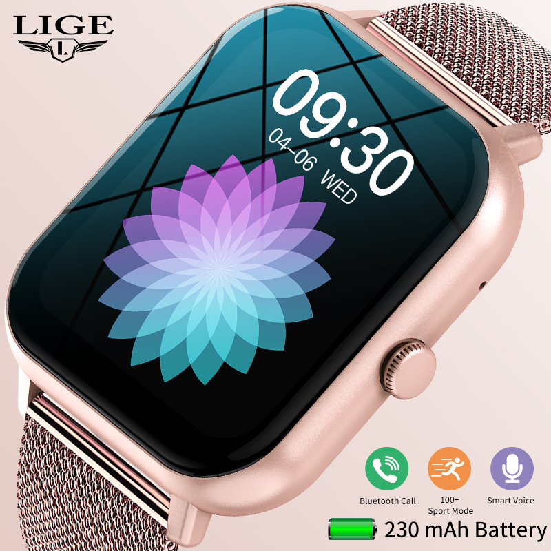 Smartwatch Watch Whatsapp - LIGE 여성 Smartwatch 블루투스 응답 통화