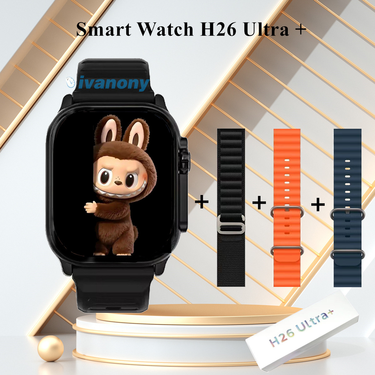 Smartwatch Watch Whatsapp - 오리지널 아몰레드 스마트워치 H26 울트라 플러스
