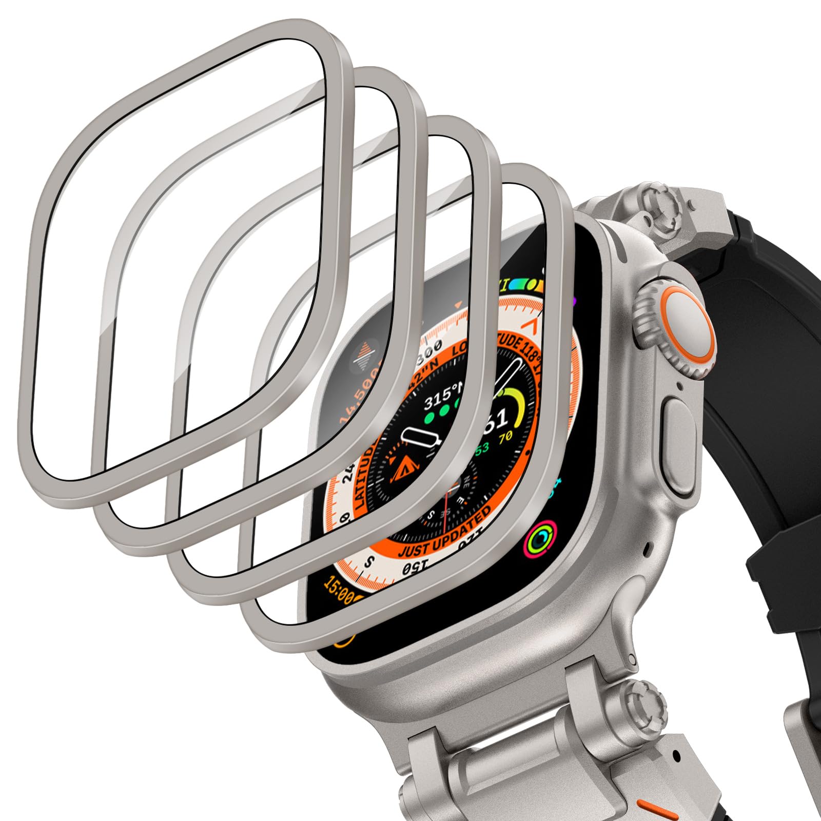 Smartwatch Watches For Men - Apple Watch Ultra 2-3용 알루미늄 합금