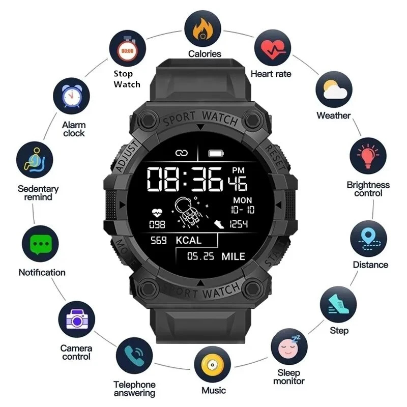 Watch Smart Y56 - 2025 새로운 Smartwatch 건강 심박수 블루투스