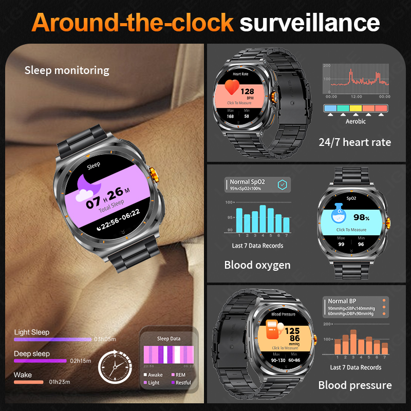 LIGE 2025 시계 무선 이어폰 2-in-1 스마트 - Smartwatch Running Watches For Men 리뷰 및 가격
