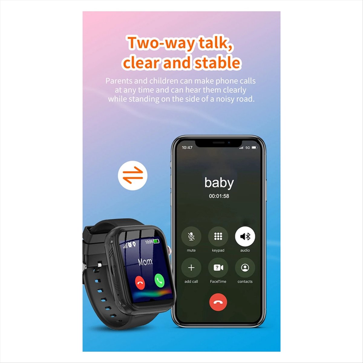 새로운 WhatsApp 스마트 4G 비디오 음성 SOS - Smartwatch Watch Whatsapp 리뷰 및 가격