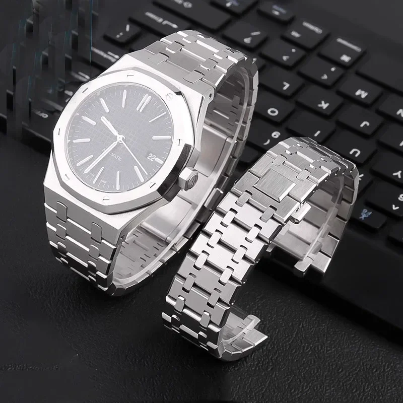 904 솔리드 스테인레스 스틸 시계줄 AP 15400  - Audemars Piguet Watch Royal Oak 리뷰 및 가격