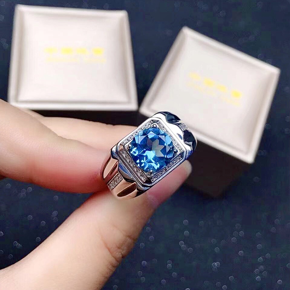 남성용 천연 토파즈 반지, 925 실버 토파즈 쥬얼리, - Vs Smartwatch 리뷰 및 가격