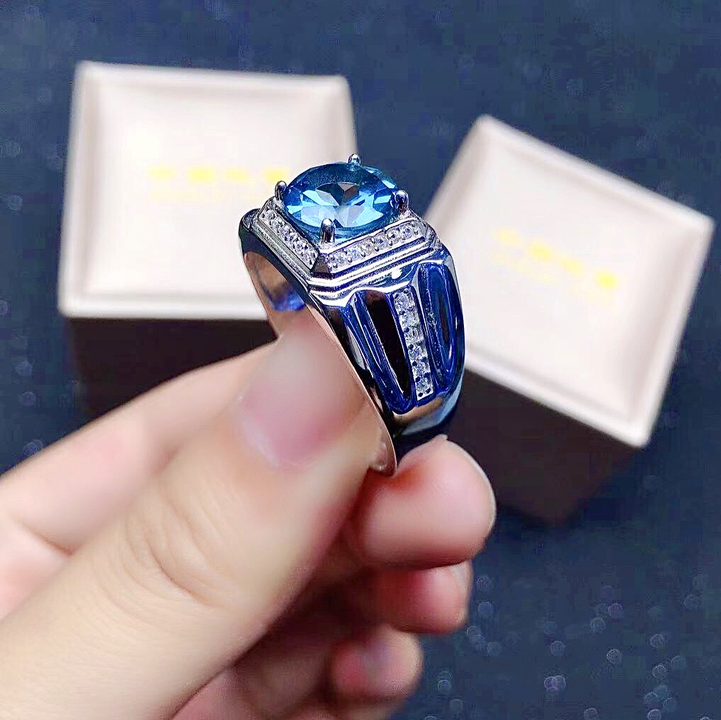 남성용 천연 토파즈 반지, 925 실버 토파즈 쥬얼리, - Vs Smartwatch 리뷰 및 가격