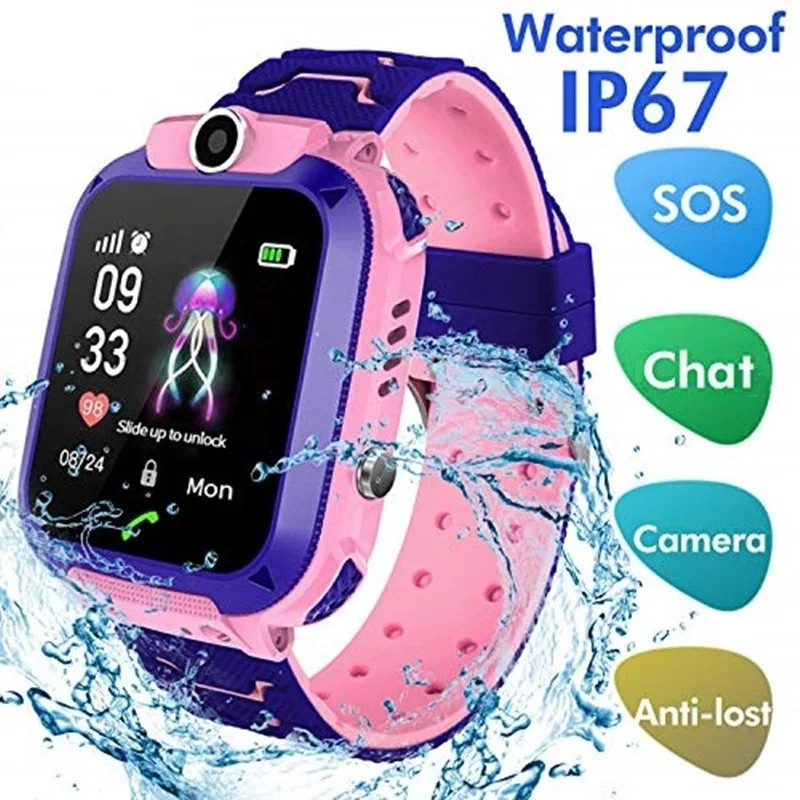 2G 어린이 스마트 시계 SOS 통화 LBS 위치 어린 - Smartwatch Watches For Boys 리뷰 및 가격