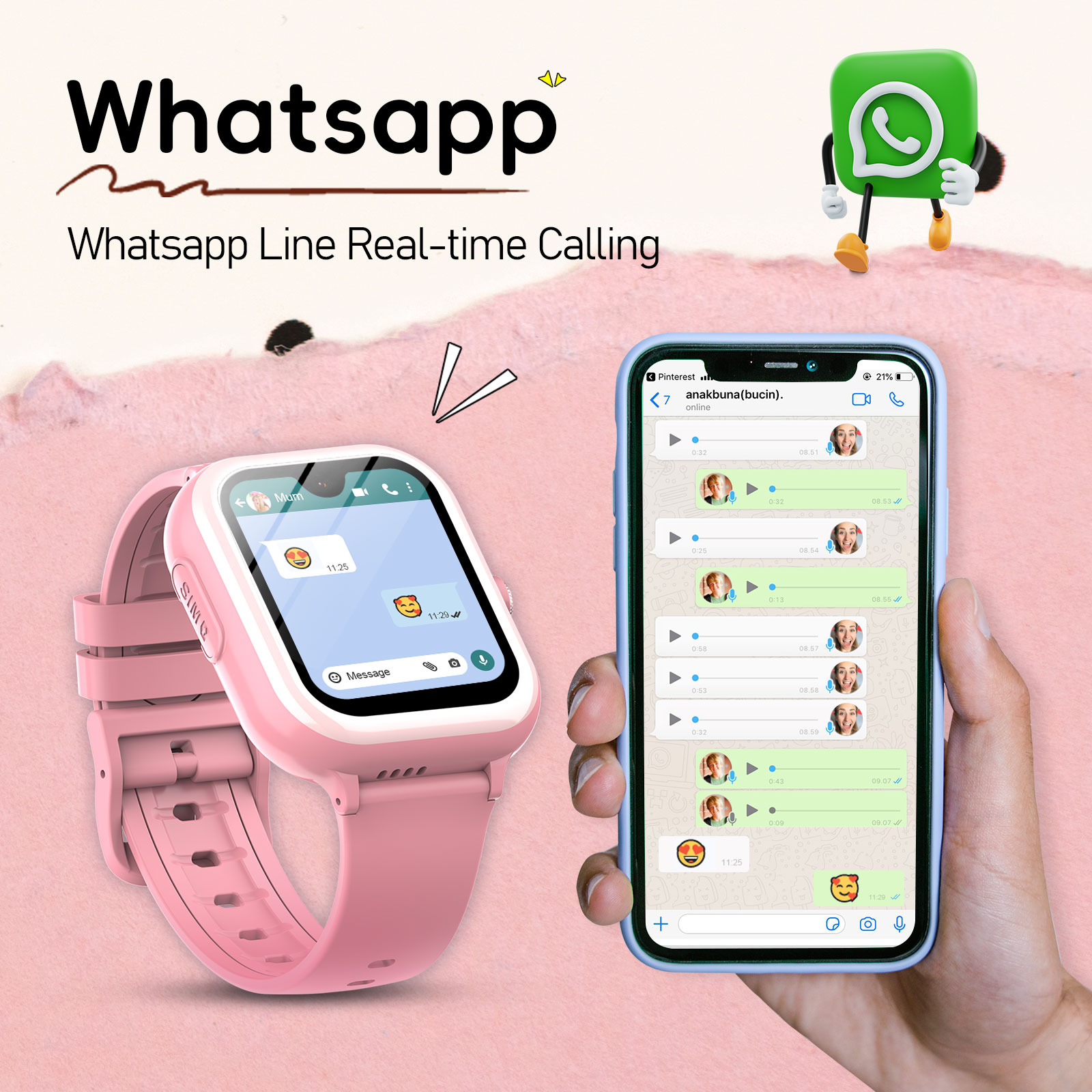 Wonlex KT31 키즈 스마트워치, 4G SOS W - Smartwatch Watch Whatsapp 리뷰 및 가격