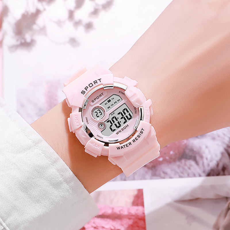 패션 키즈 시계 빛나는 방수 스포츠 디지털 시계 알람  - Smartwatch Watches For Boys 리뷰 및 가격