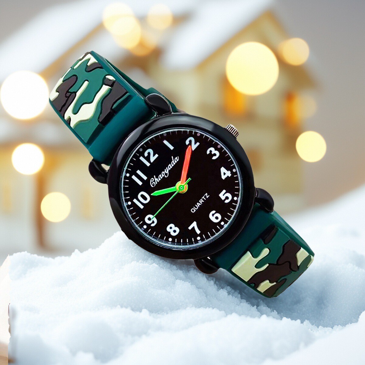 어린이 소년 gilrs 아날로그 석영 손목 시계 위장  - Smartwatch Watches For Boys 리뷰 및 가격