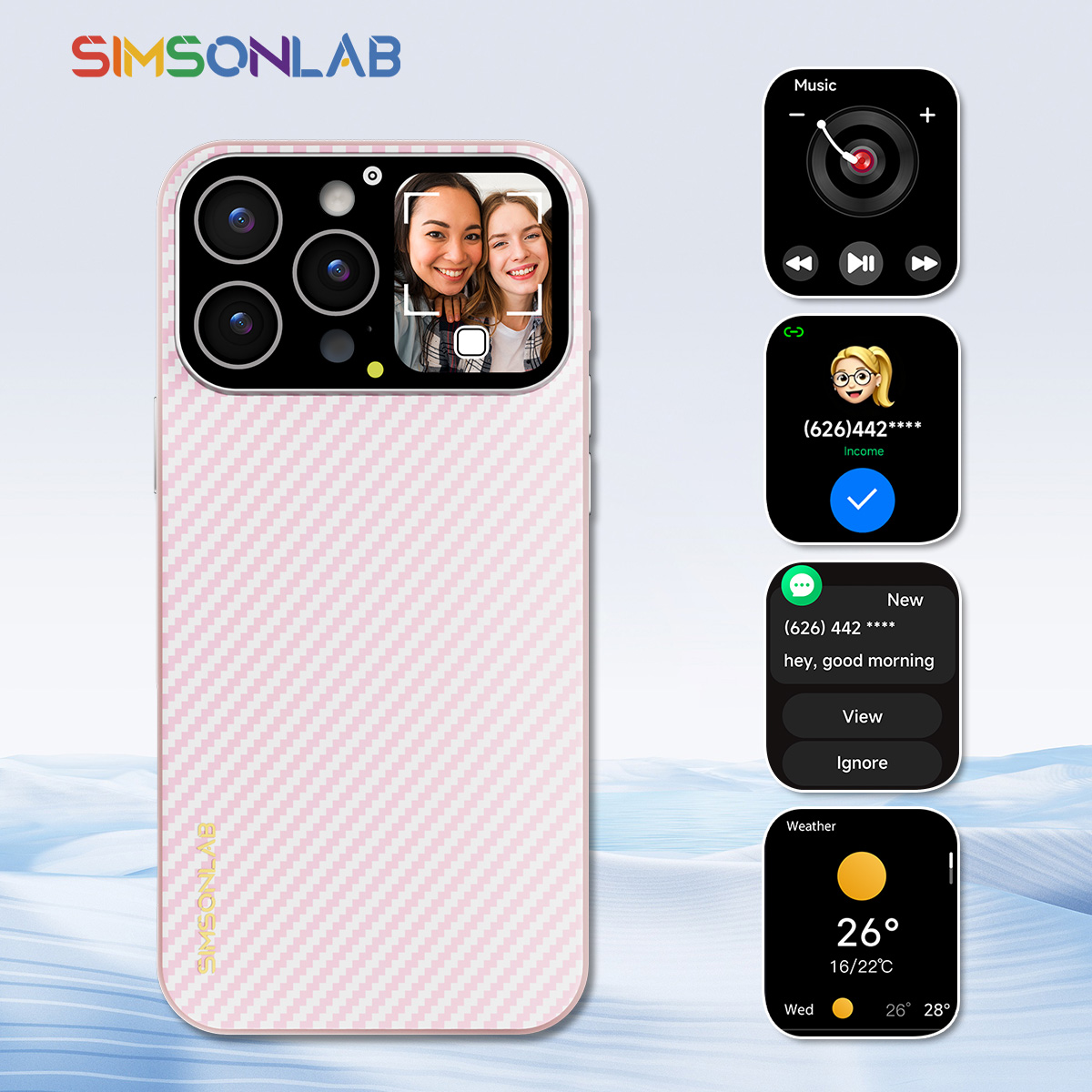 새로운 스마트폰 케이스 아이폰용 블루투스 연결 터치스크 - Smartwatch Watches That Connect To Iphone 리뷰 및 가격