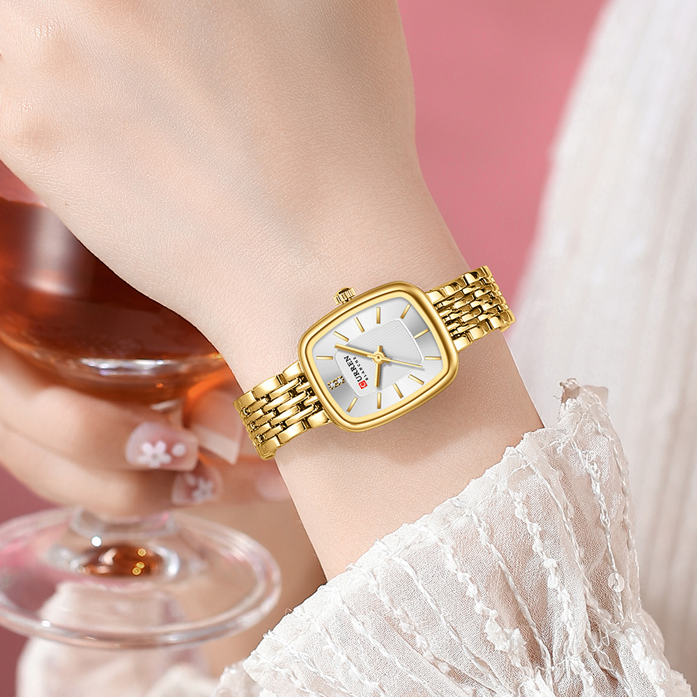 CURREN 새로운 패션 스테인레스 스틸 날짜 여성 시 - Smartwatch Watches For Women 리뷰 및 가격