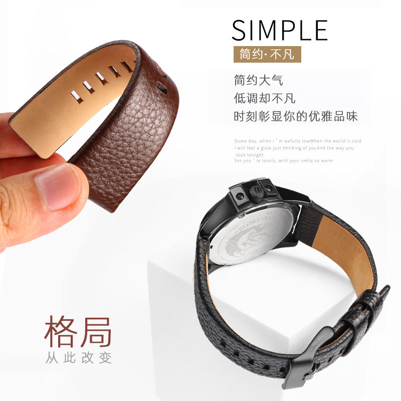 cowhide watchband For Diesel D - Diesel Watches Smartwatch 리뷰 및 가격