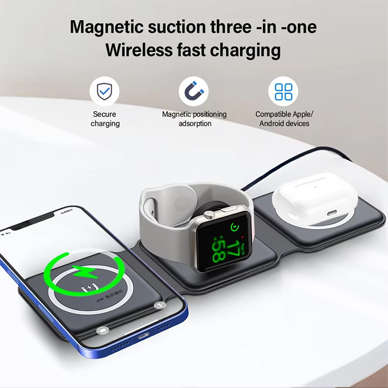 유니버설 Qi2 마그네틱 접이식 충전 스테이션 여행용  - Smartwatch Apple Watch 리뷰 및 가격