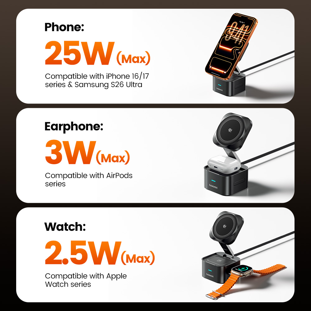 투키 QI2.2 25W 무선 충전기 (아이폰 17, 1 - Smartwatch Apple Watch 리뷰 및 가격