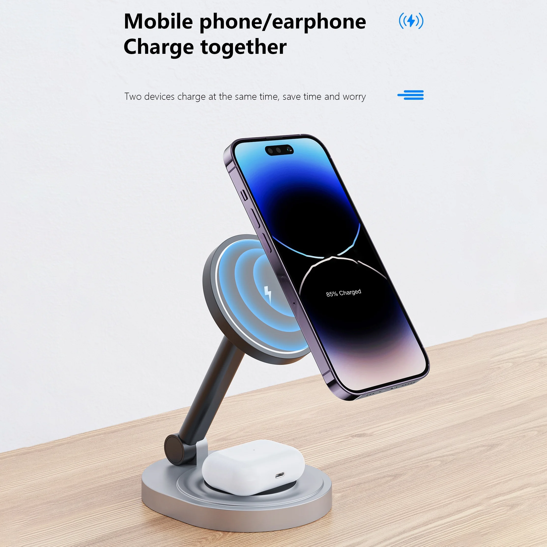 2 In 1 자기 무선 충전기 스탠드 패드 iPhone - Smartwatch Apple Watch 리뷰 및 가격