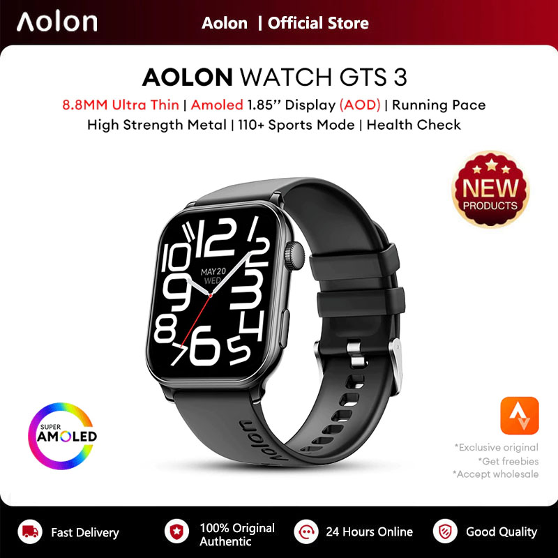 Aolon GTS3 스마트 워치 1.85인치 AMOLE - Smartwatch Watch Whatsapp 리뷰 및 가격