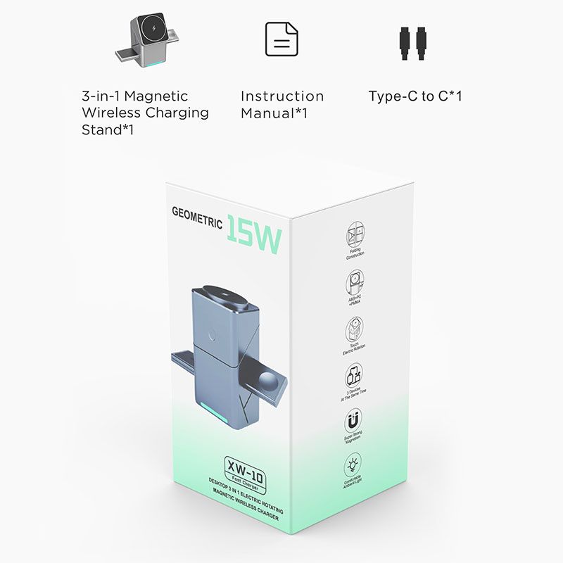 15W 터치 회전식 마그네틱 멀티 기능 3 in 1 무 - Smartwatch Apple Watch 리뷰 및 가격