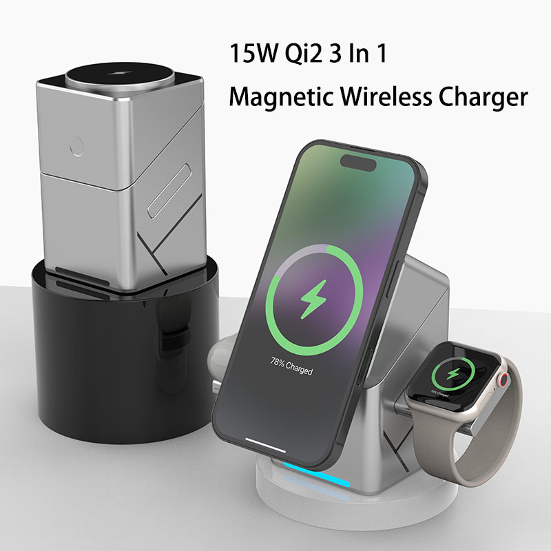 15W 터치 회전식 마그네틱 멀티 기능 3 in 1 무 - Smartwatch Apple Watch 리뷰 및 가격