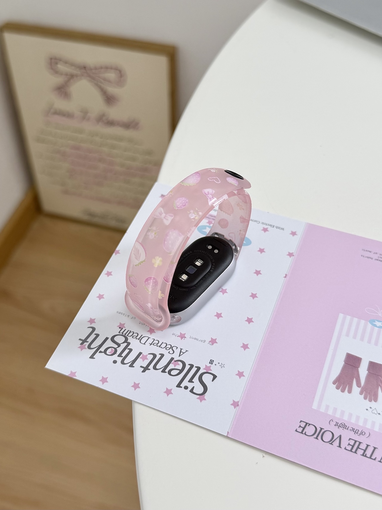 슈퍼 귀여운 딸기 리본 프린트 TPU 스트랩 샤오미 밴 - Watch Smartwatch Android 리뷰 및 가격