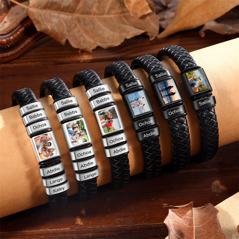 남자를위한 사용자 정의 사진 팔찌 맞춤형 그림 팔찌 가 - Smartwatch Sports Watches For Men 리뷰 및 가격