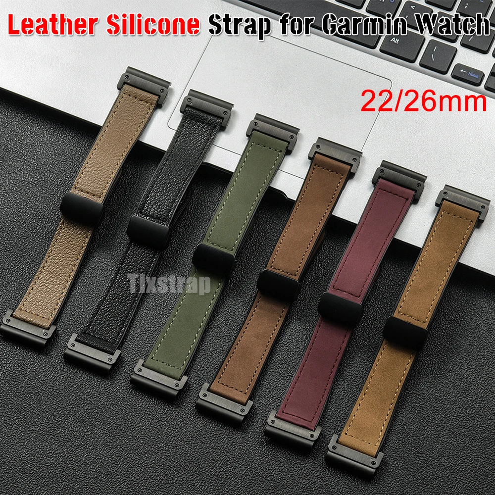가죽 실리콘 시계 밴드, 가민 페닉스 7x7 6 6x  - Watch Smartwatch Android 리뷰 및 가격