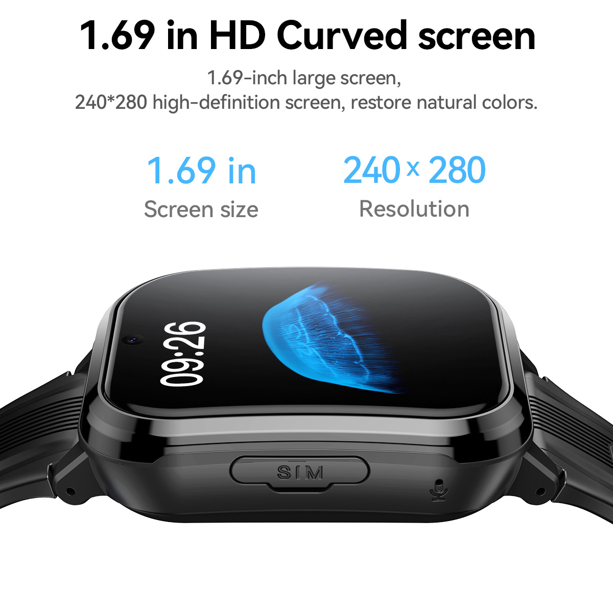 HOCO Y108 1.69인치 HD LCD 곡면 터치스 - Smartwatch Watches For Boys 리뷰 및 가격