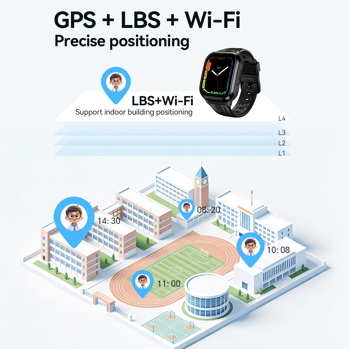 HOCO Y108 1.69인치 HD LCD 곡면 터치스 - Smartwatch Watches For Boys 리뷰 및 가격