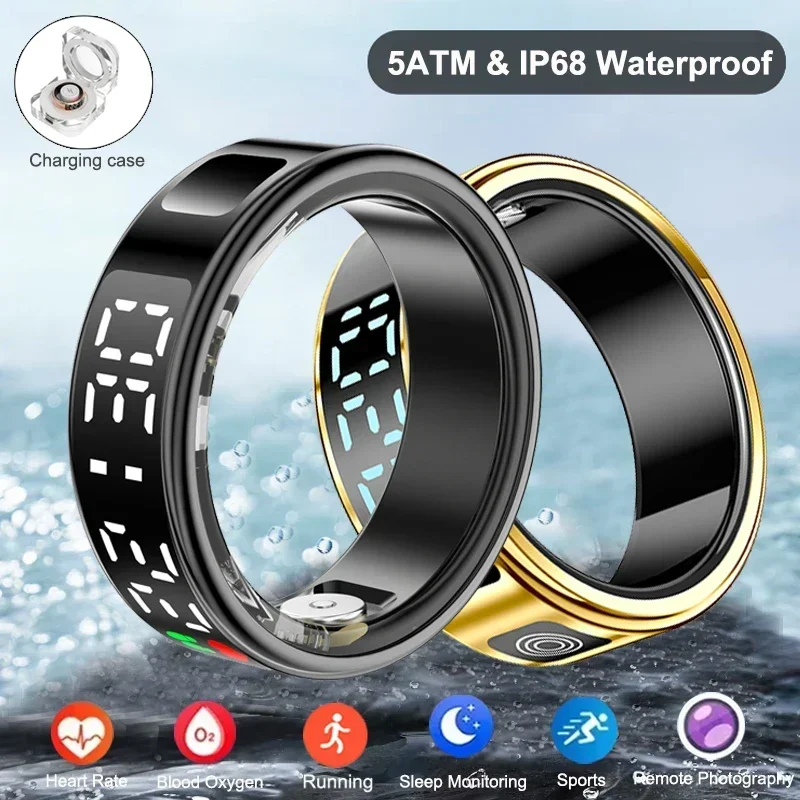 남녀공용 스마트 링, 다기능 건강 추적기, 심박수, 혈 - Smartwatch Sports Watches For Men 리뷰 및 가격