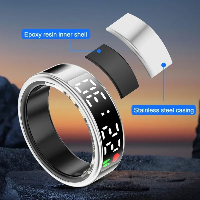 남녀공용 스마트 링, 다기능 건강 추적기, 심박수, 혈 - Smartwatch Sports Watches For Men 리뷰 및 가격
