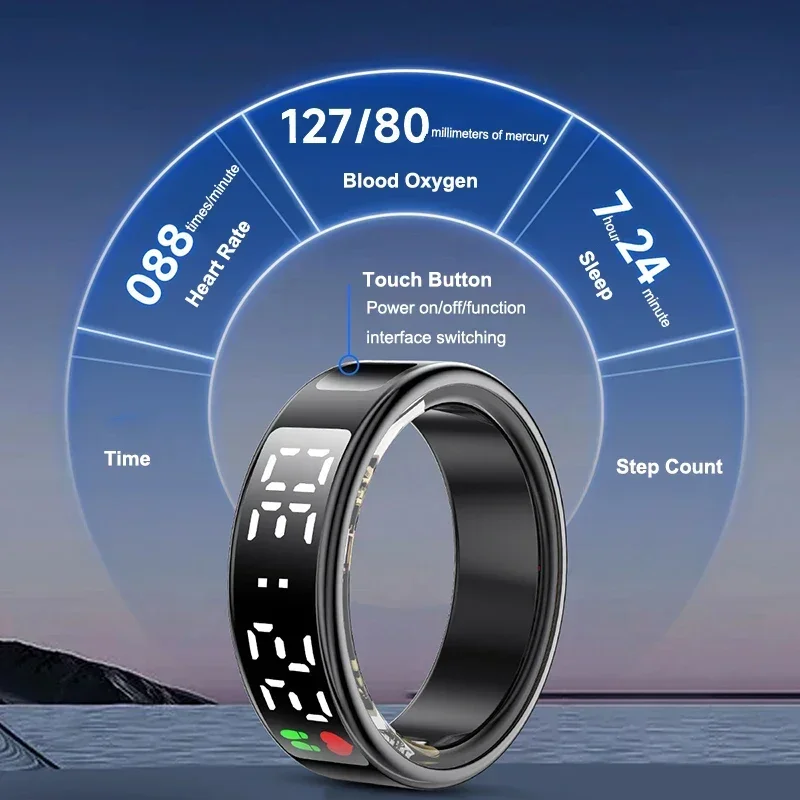 남녀공용 스마트 링, 다기능 건강 추적기, 심박수, 혈 - Smartwatch Sports Watches For Men 리뷰 및 가격