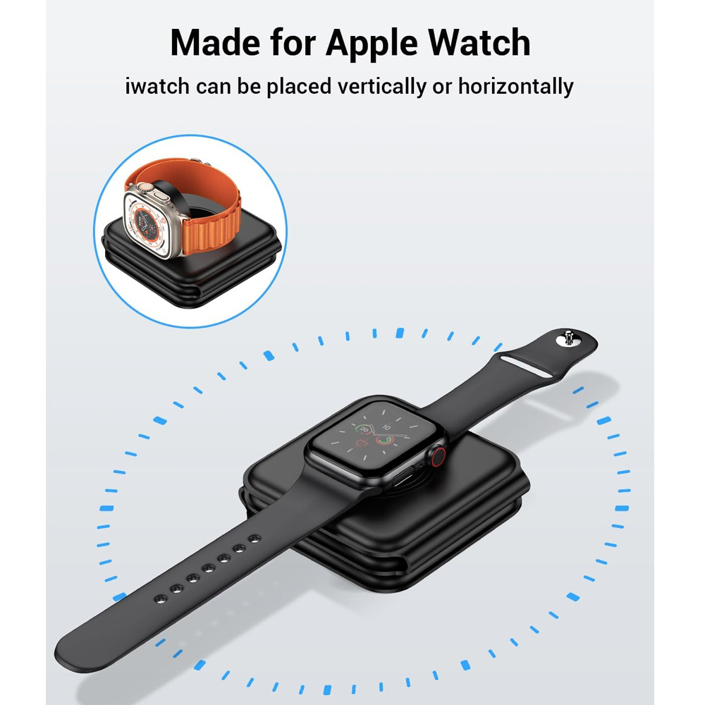 3 in 1 무선 충전 스테이션 마그네틱 고속 충전 1 - Smartwatch Apple Watch 리뷰 및 가격